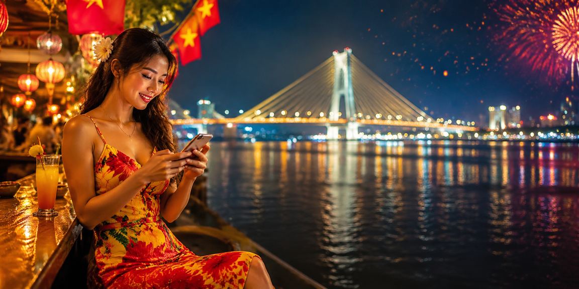 Người chơi tại chợ đêm Cần Thơ kiểm tra thưởng nhận được qua ứng dụng made68